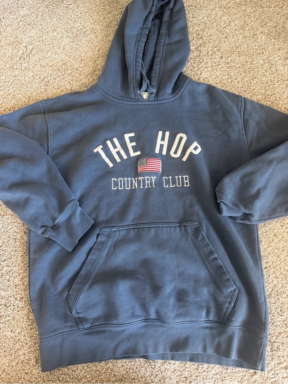 Gear For Sports Blue Hooded Sweatshirt with 'The Hop Country Club' Graphic